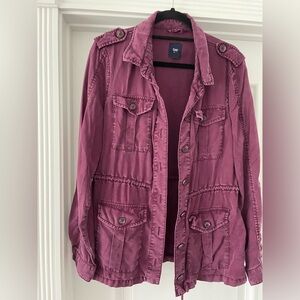 Purple utility jacket